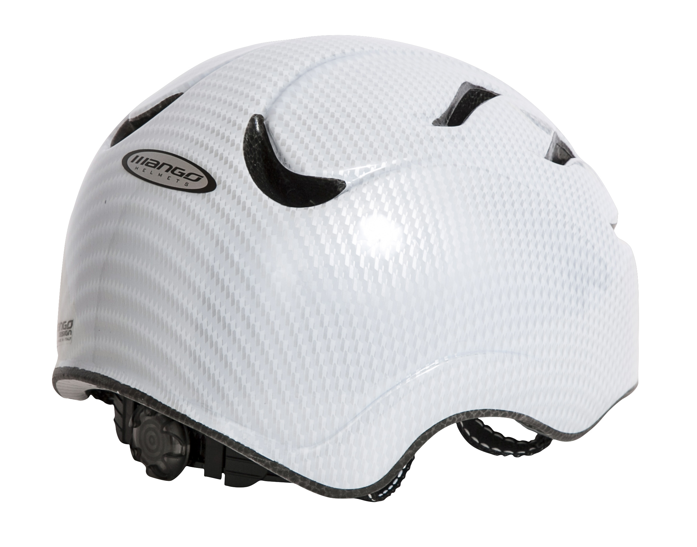 Cykelhjelm free board carbon white